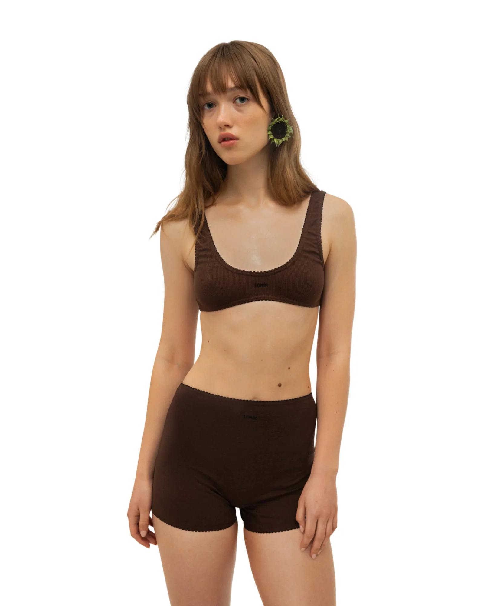 Basic Shorts in Brown - Image 3