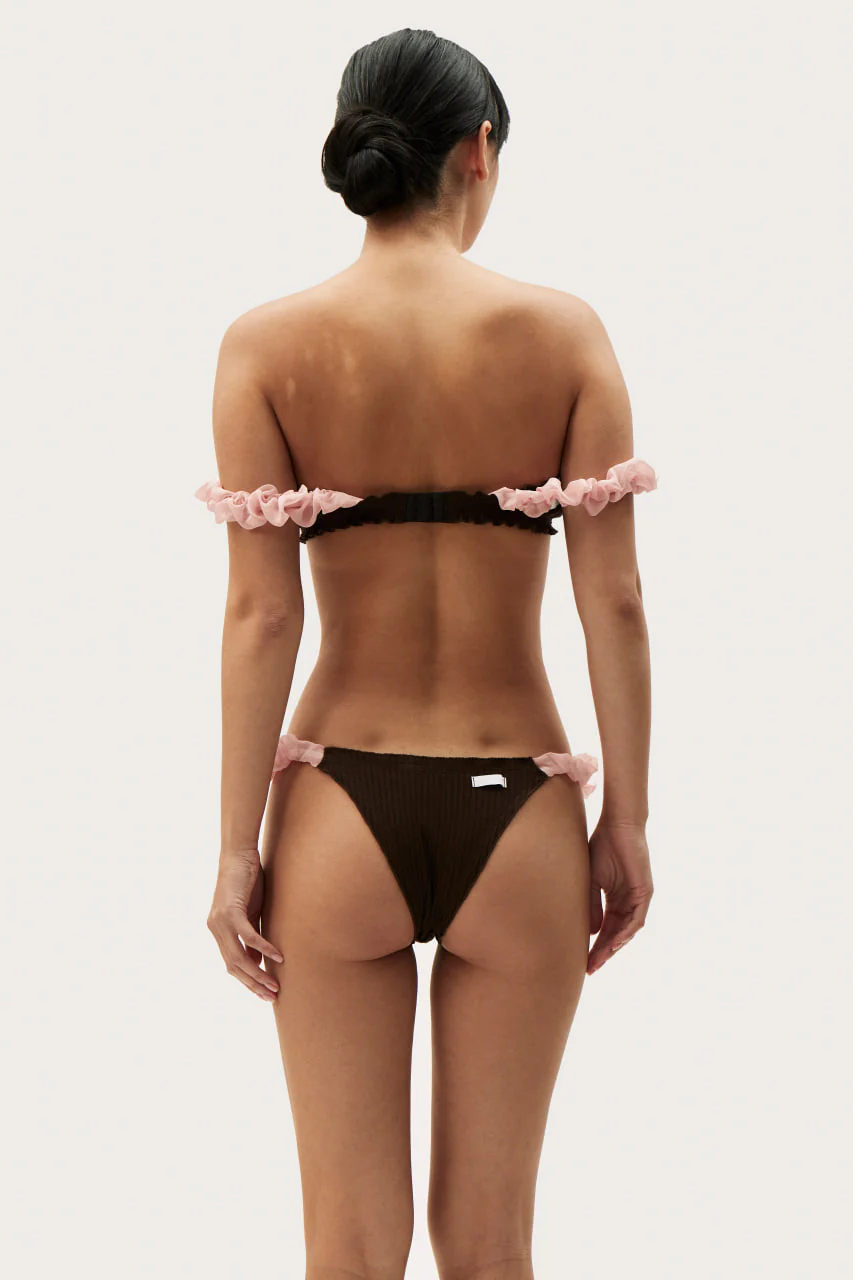 Tanga with Frills in Brown - Image 4