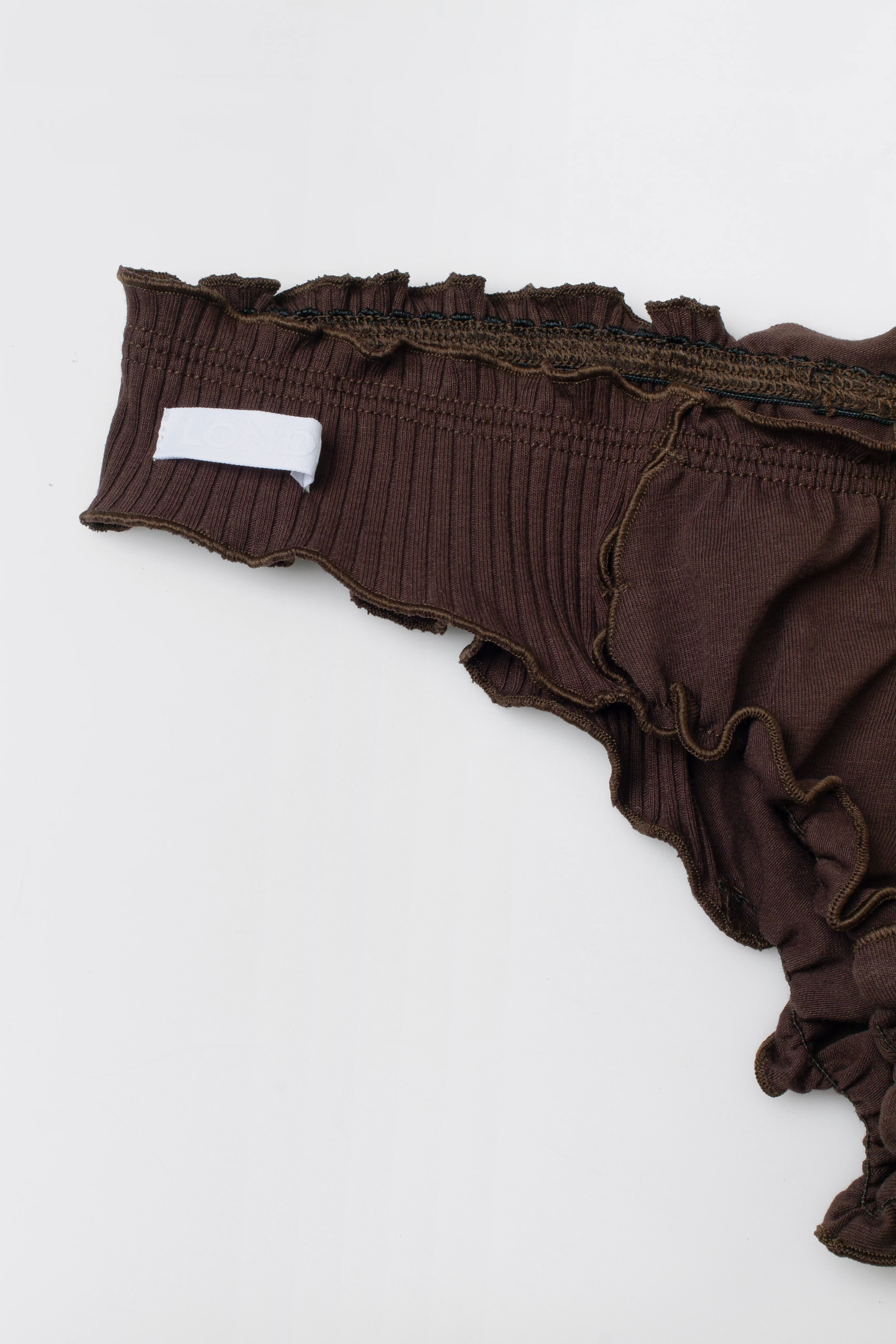Iconic Wavy Tanga in Brown - Image 4